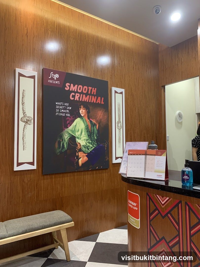 Reception Area with Promotional Poster