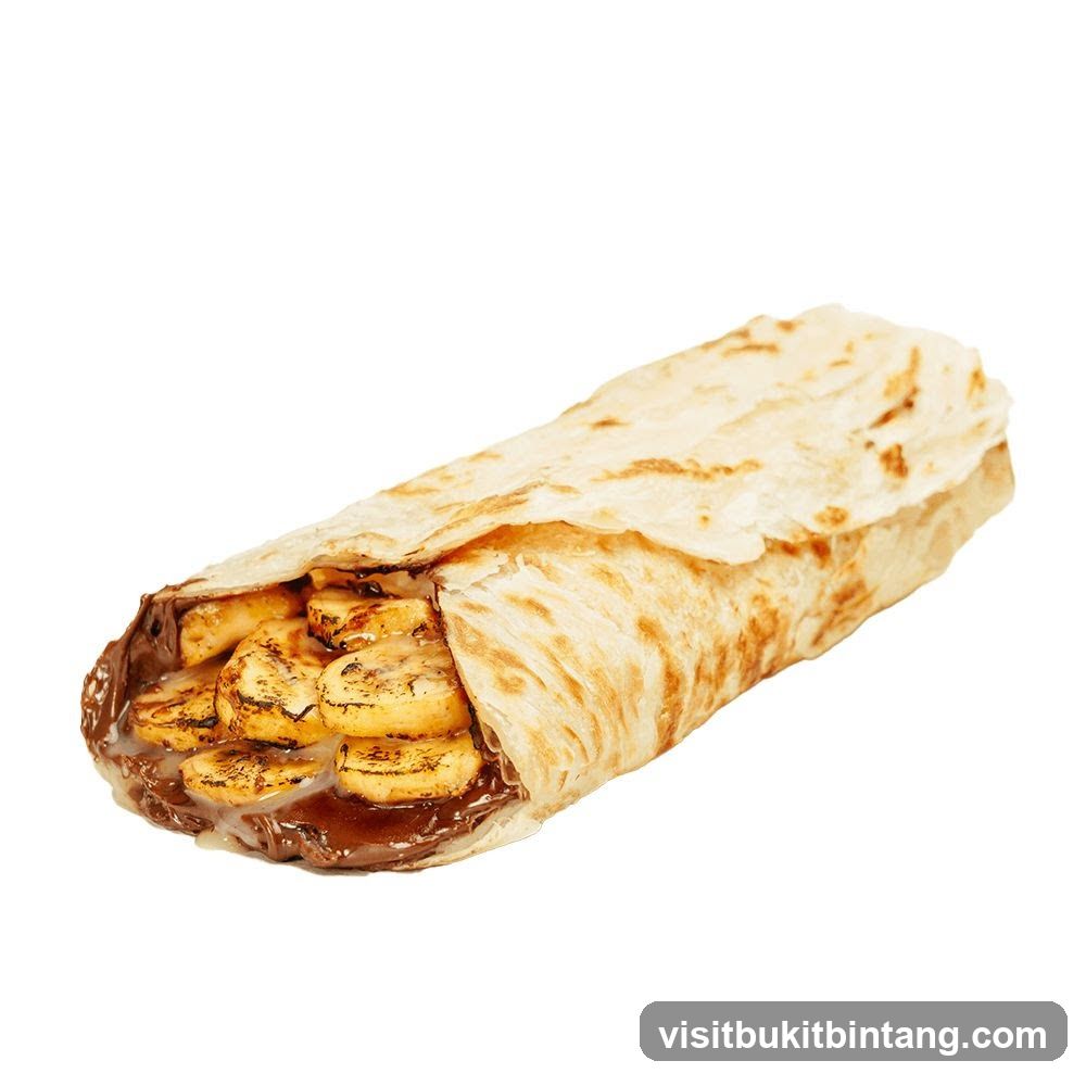 Banana and Chocolate Wrap