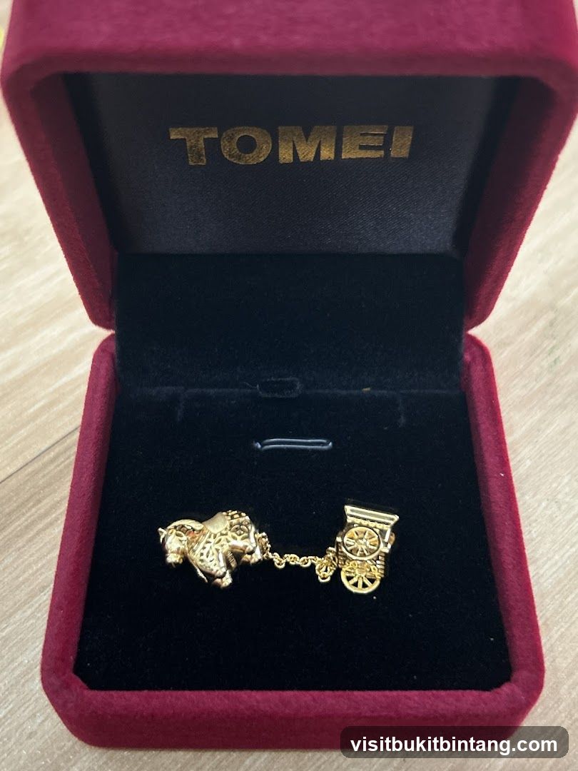 Gold Charm in Jewelry Box