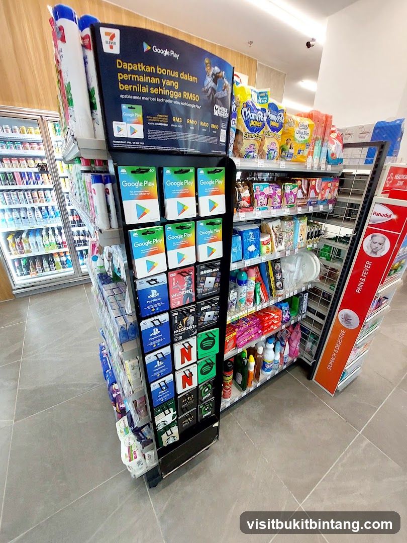 Google Play Gift Cards Display