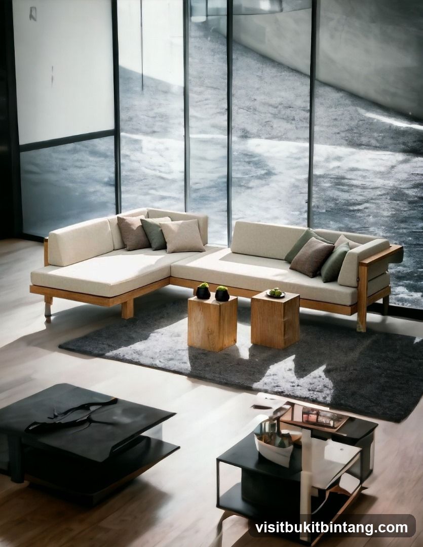 Modern Living Room with Sectional Sofa