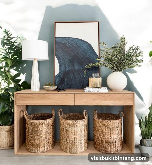 Console Table with Decor