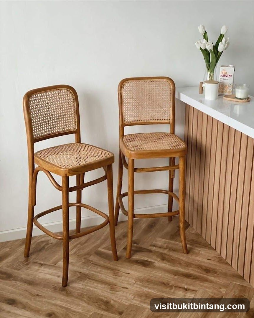 Cane Bar Stools