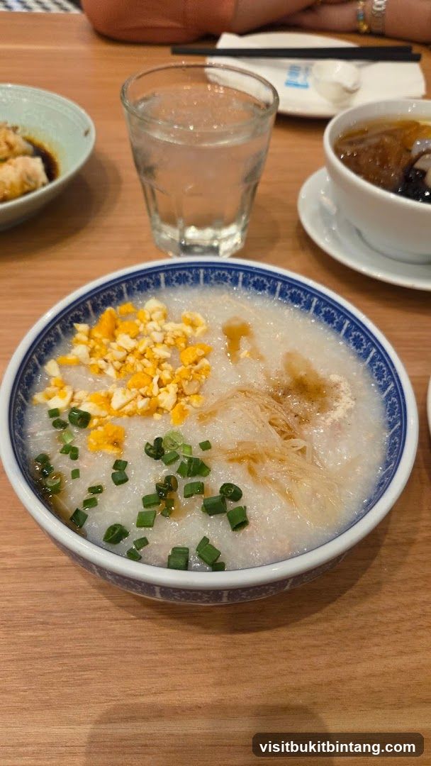 Congee with toppings