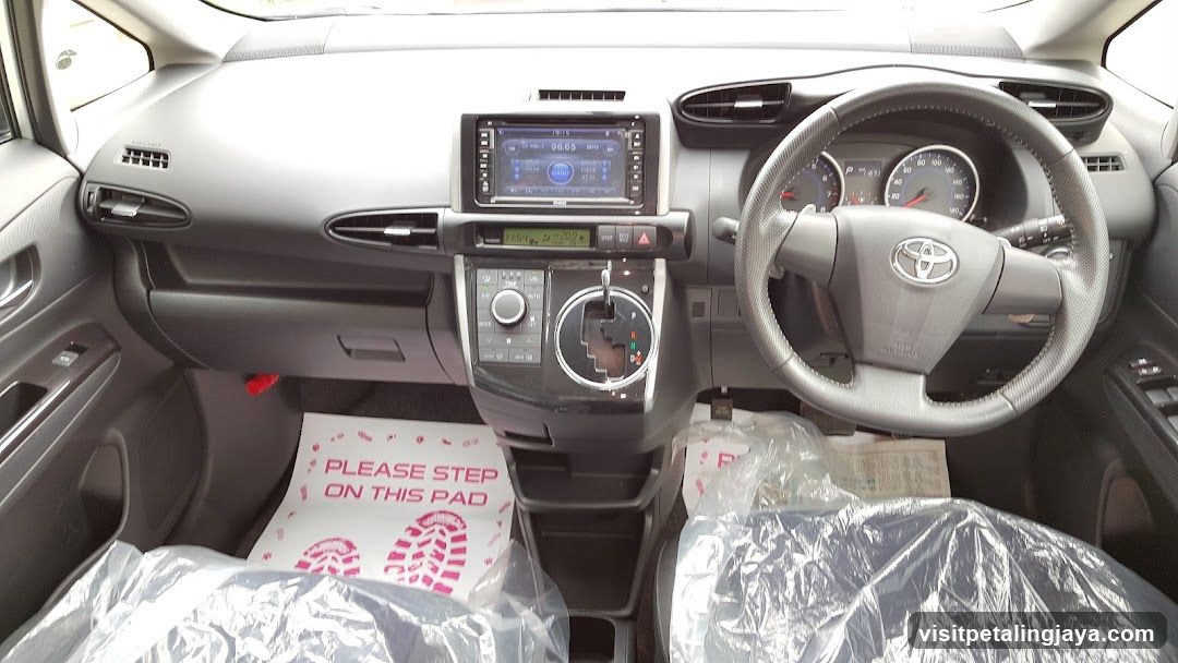 Car Interior with Protective Mat