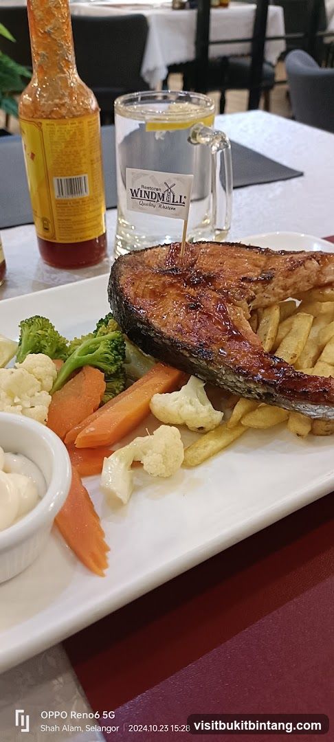 Salmon Steak Dinner