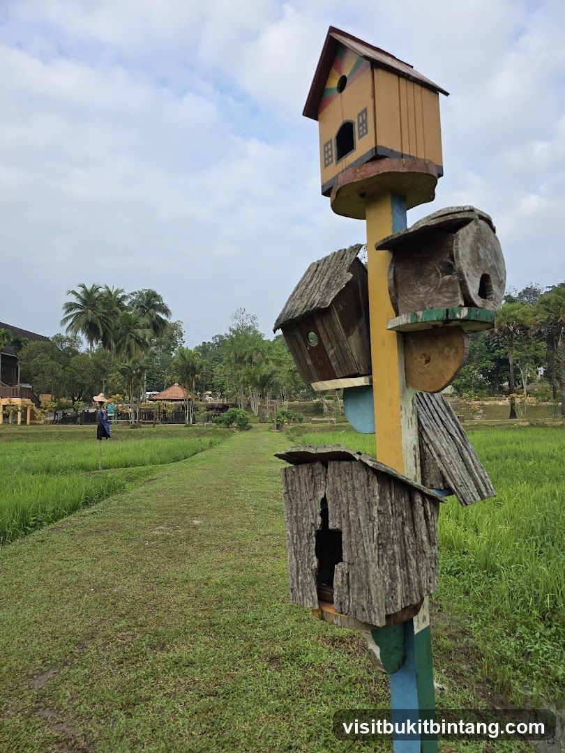 Birdhouses on a pole