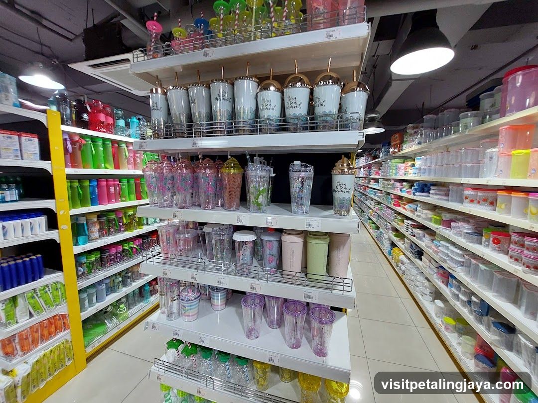 Store Interior with Tumbler Display