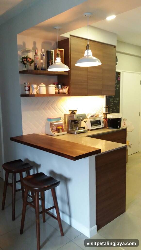 Modern Kitchen Bar Area