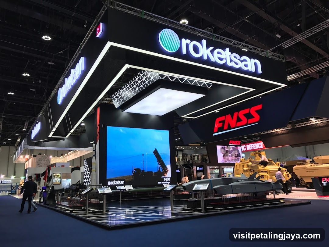 Roketsan and FNSS Defense Exhibition Booth