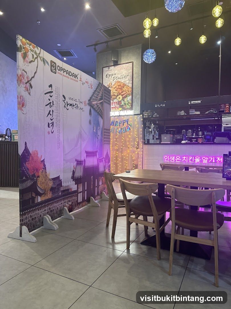 Restaurant Interior with Korean Theme