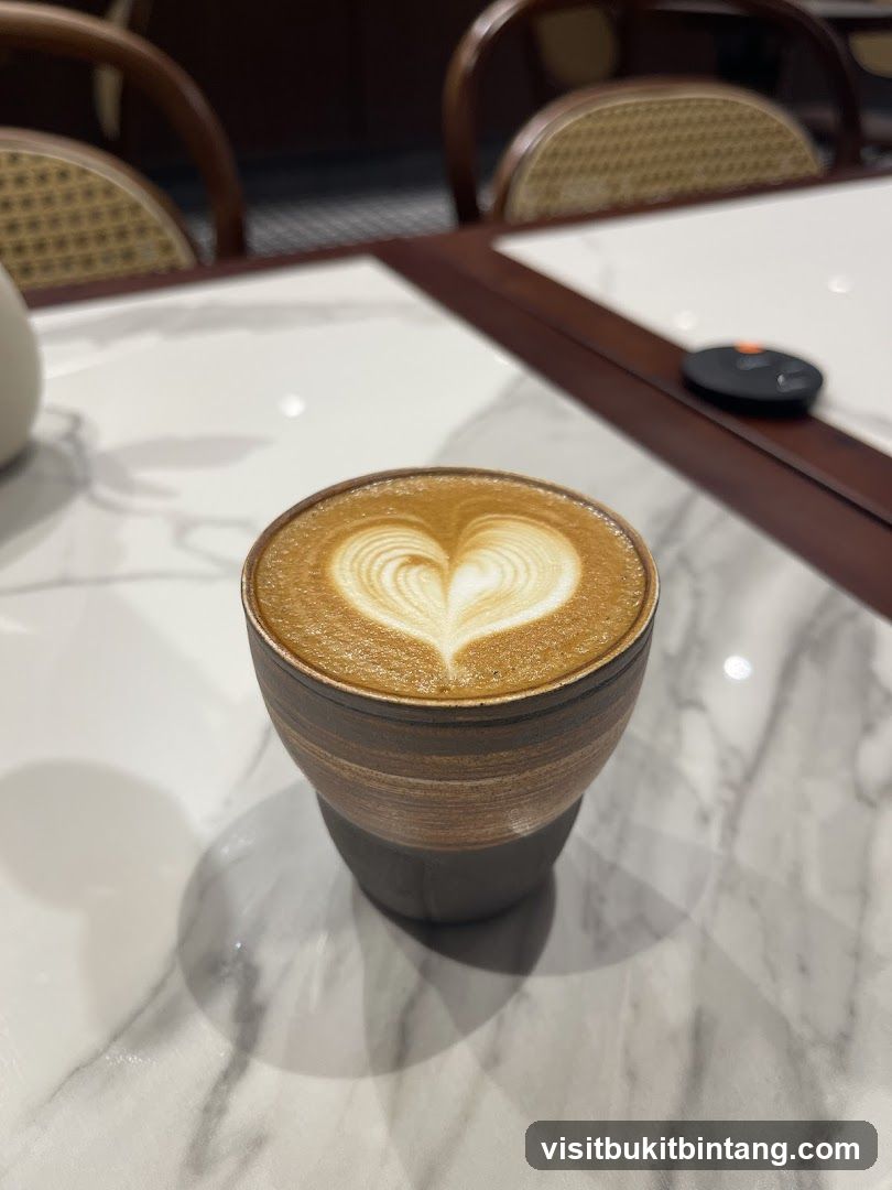 Latte with Heart Art