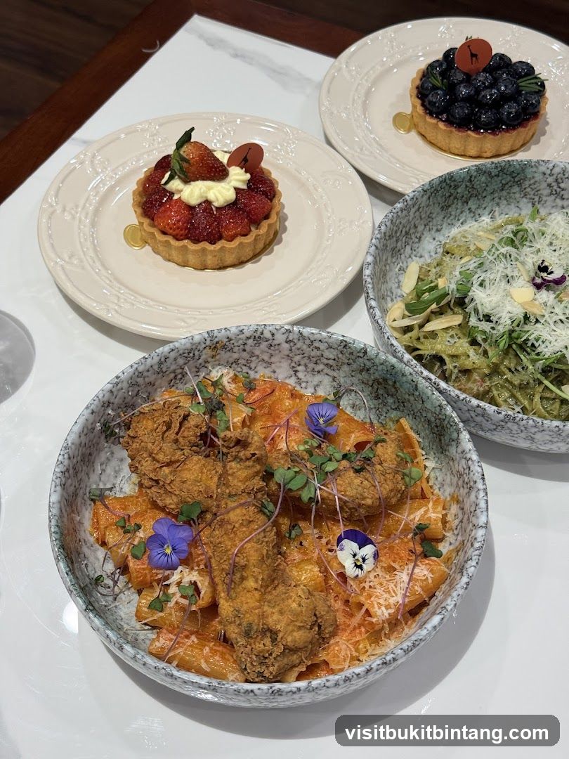 Dishes with Pasta and Tarts