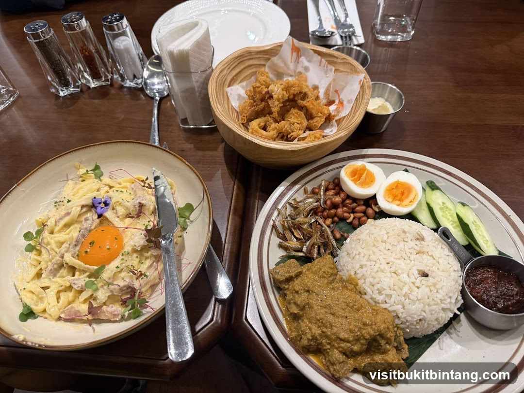 Nasi Lemak and Pasta