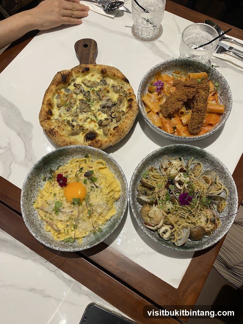 Four Dishes on a Table