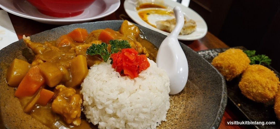 Japanese Curry with Rice and Croquettes