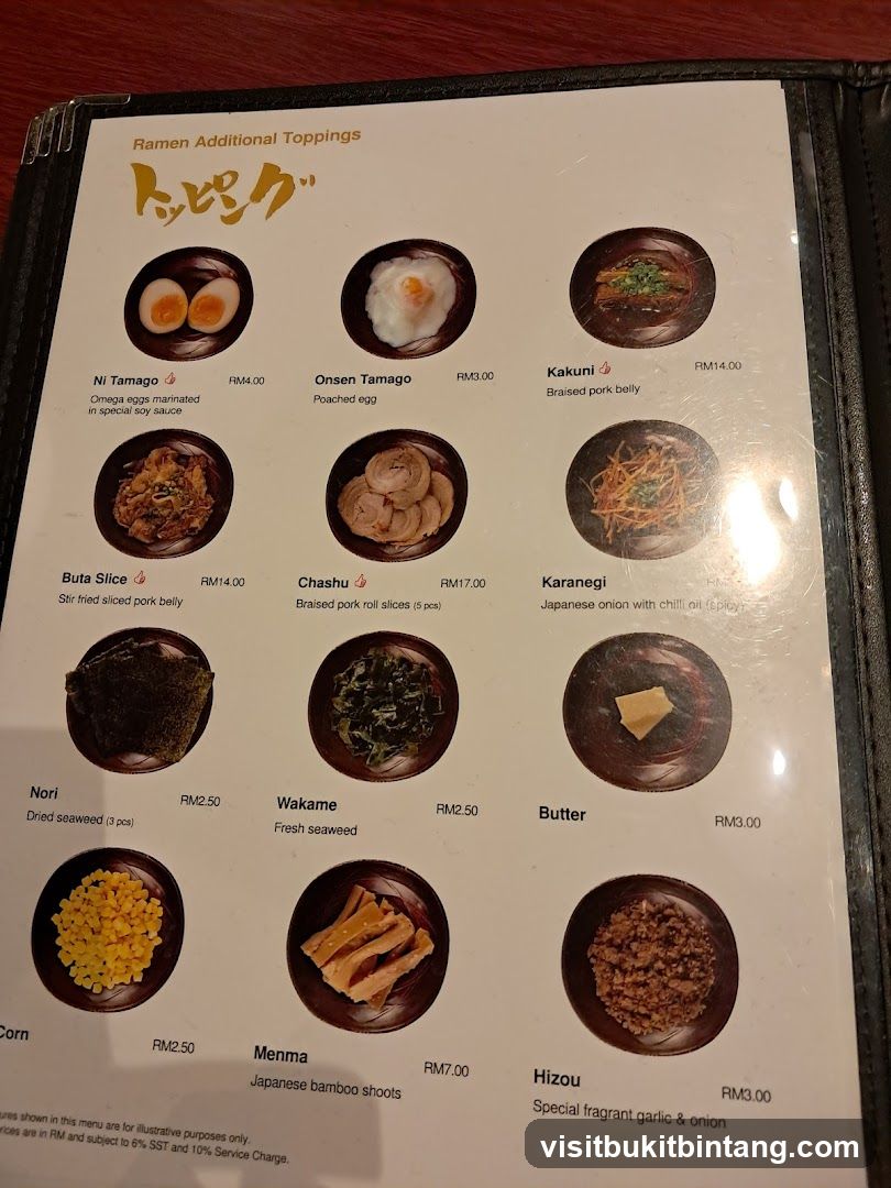 Ramen Additional Toppings