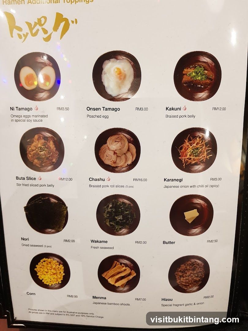 Ramen Additional Toppings