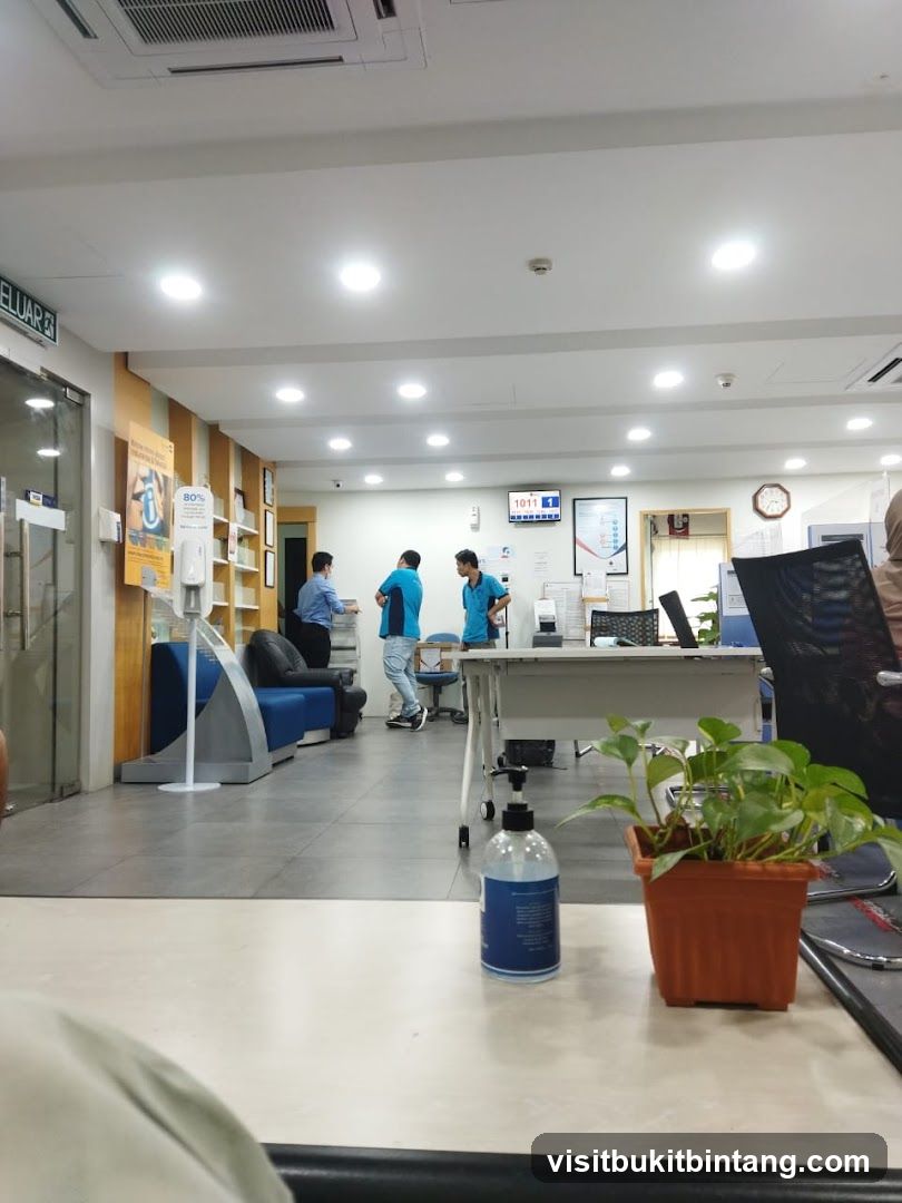 Office Interior with Staff and Seating