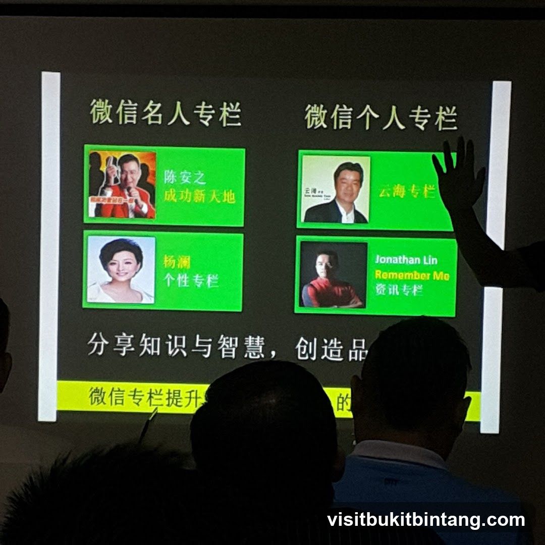 Presentation Slide with WeChat Columns