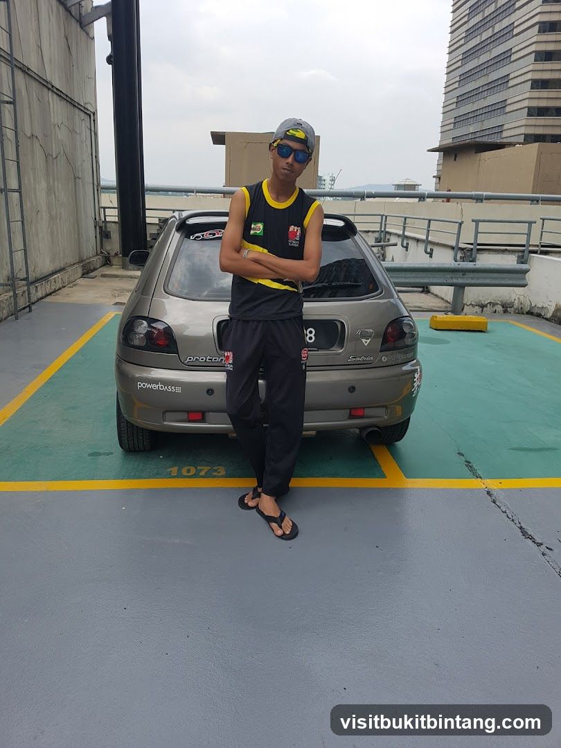 Man Posing with Car