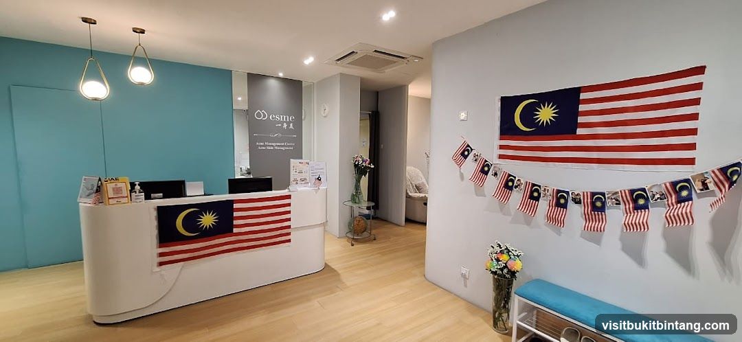 Reception Area with Malaysian Flags