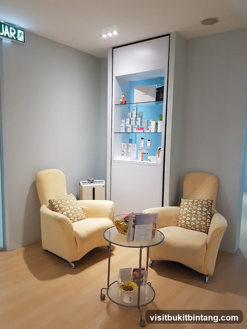 Waiting Area with Display Cabinet