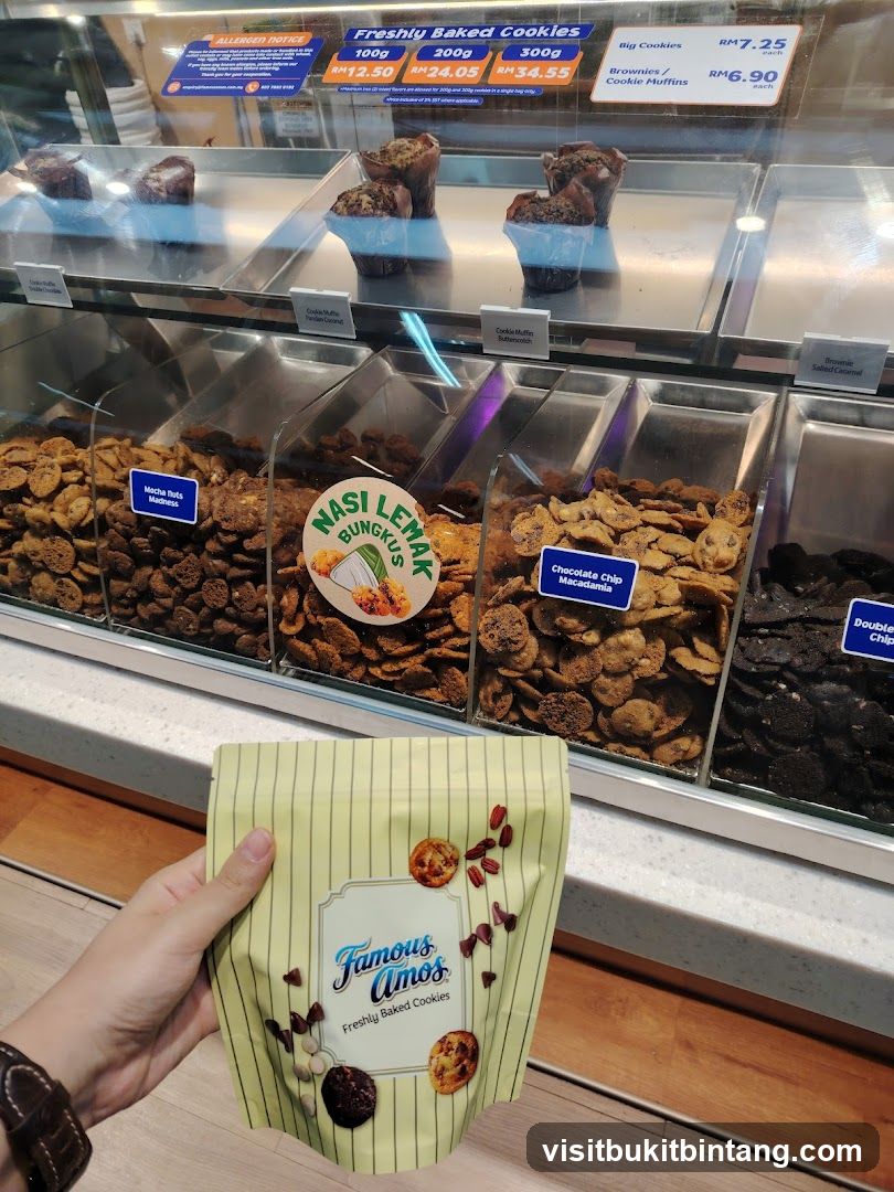 Famous Amos Cookies Display