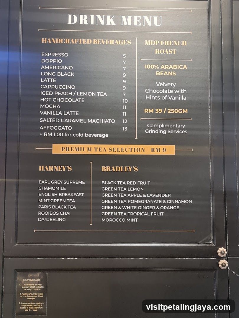 Drink Menu Board