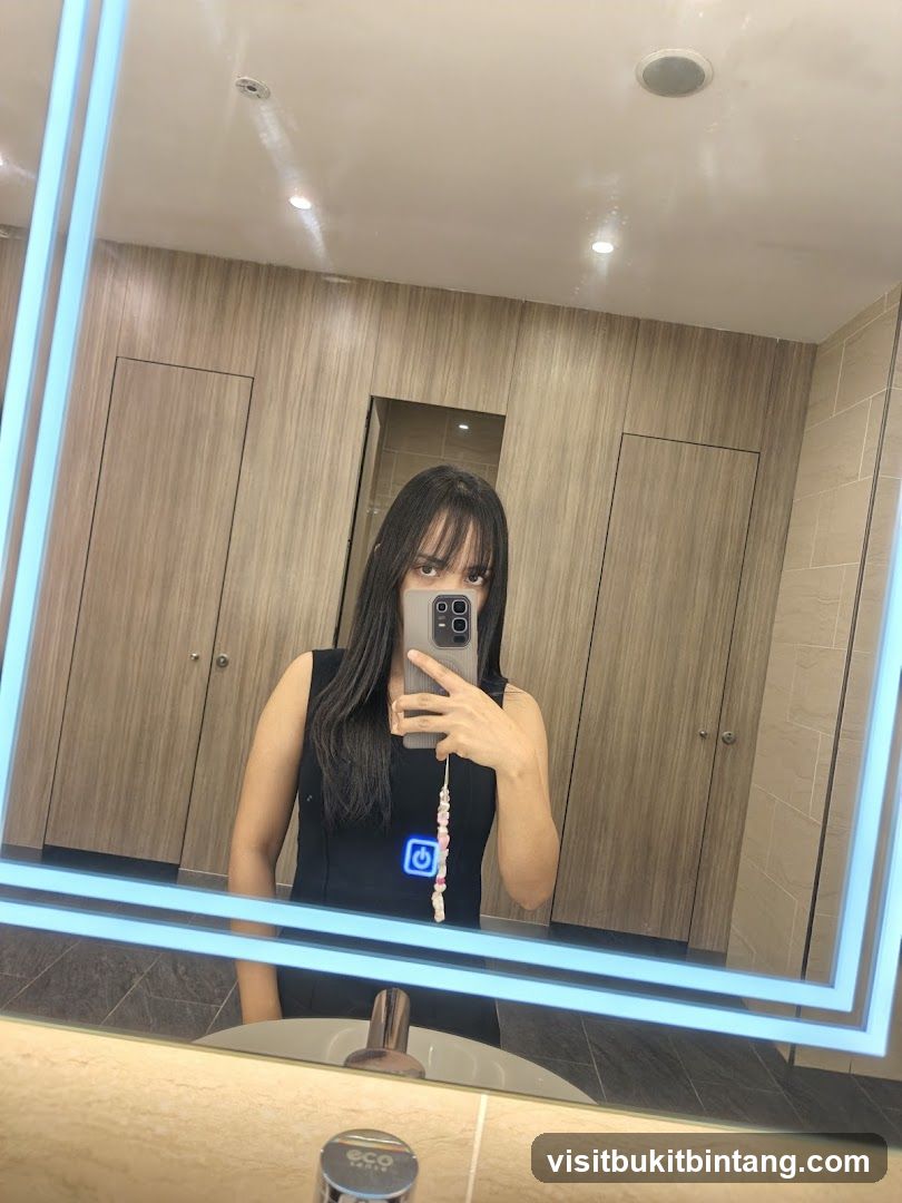 Woman Taking a Mirror Selfie