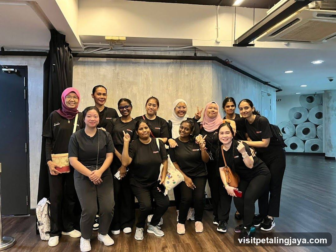 Group photo in studio or dance room