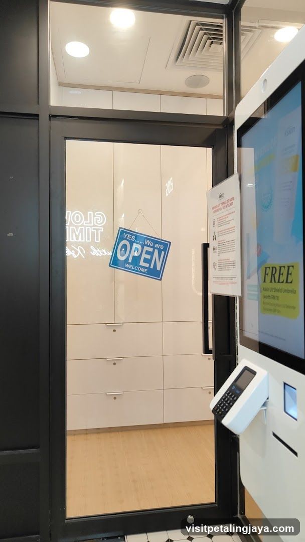 Open Sign at Store Entrance
