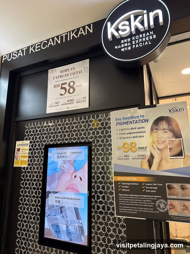 Kskin Korean Express Facial Shop Front