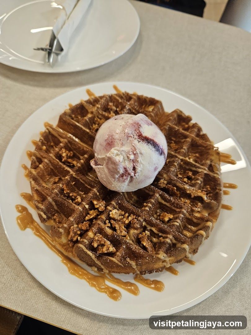 Waffle with Ice Cream