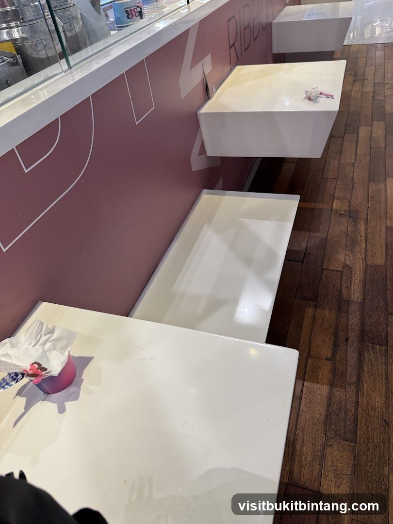 Ice Cream Shop Seating Area