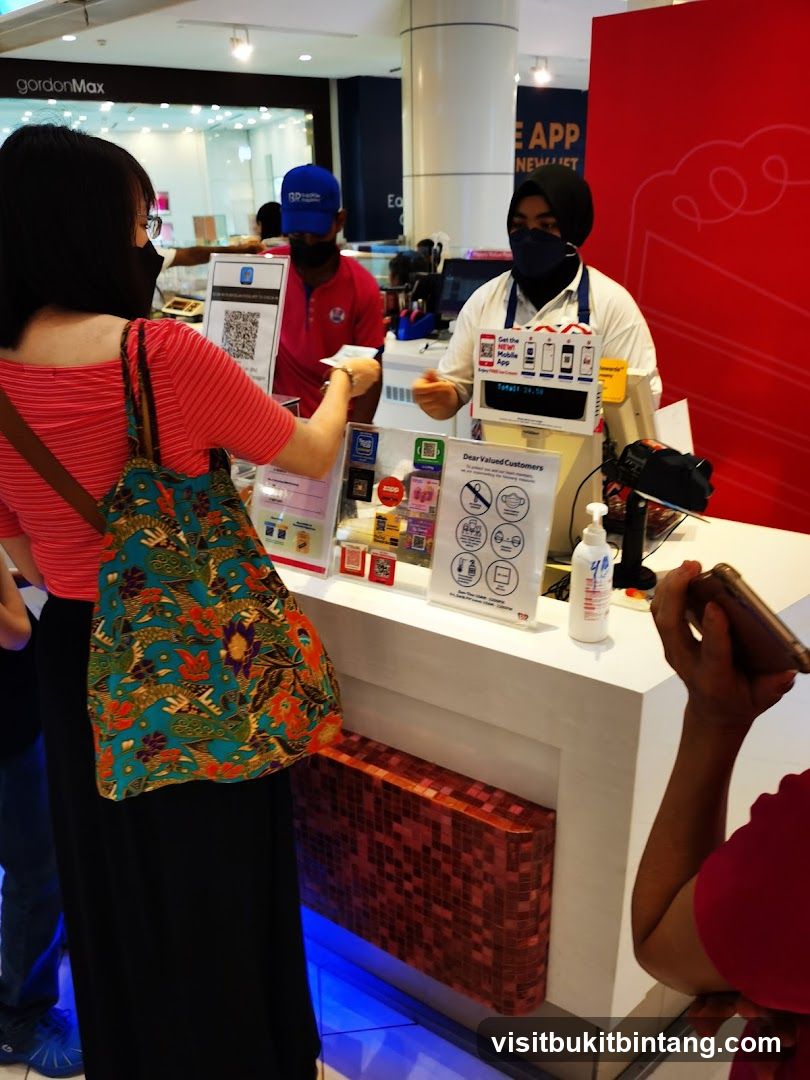 Customers at a counter