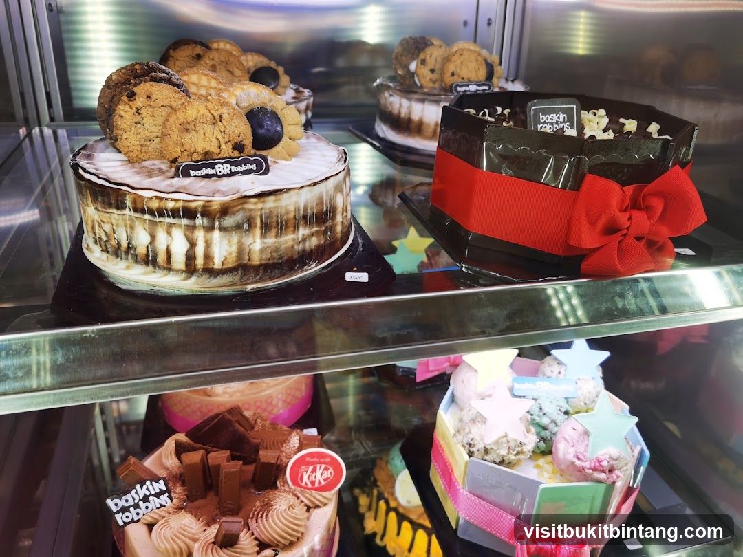 Ice Cream Cakes in Display Case