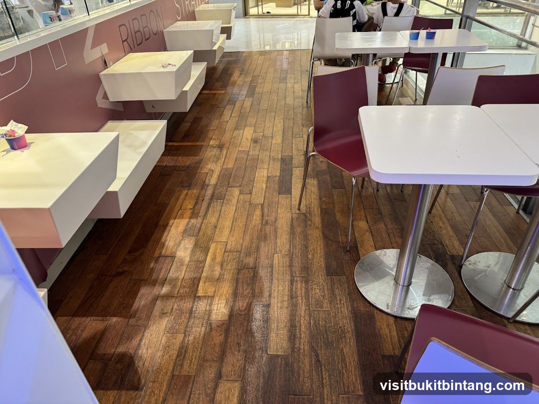 Seating Area with Tables and Chairs
