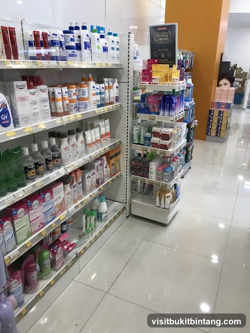 Health and Beauty Products Aisle