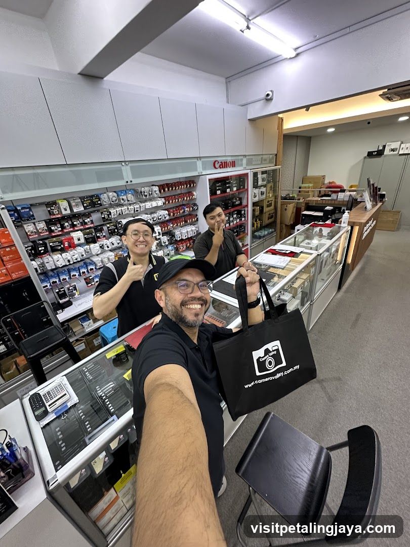 Selfie in Electronics Store