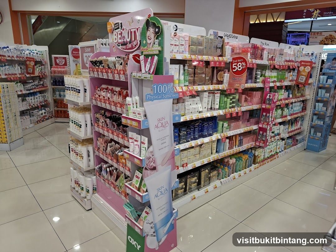 Cosmetics and Skincare Aisles