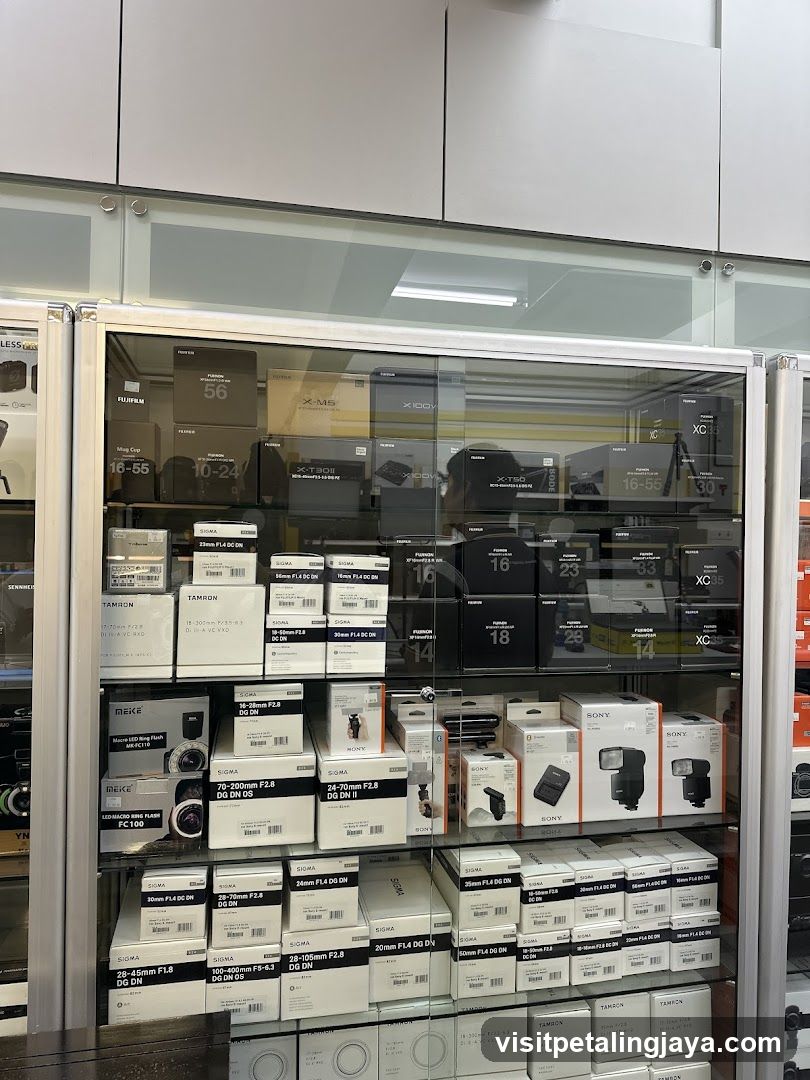 Camera Lens Display Case