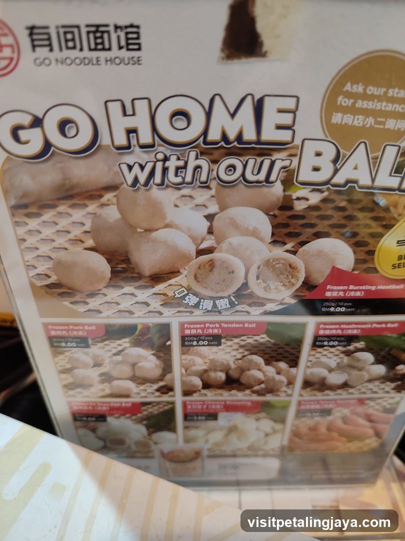 Go Noodle House Menu Display