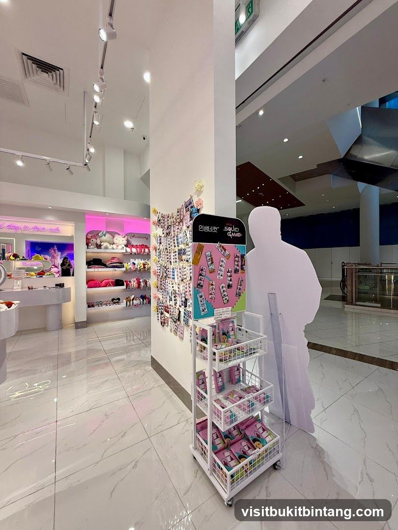 Store Display with Squid Game Merchandise