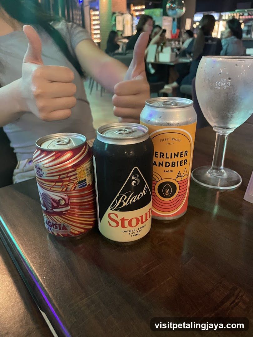 Beer and Drink Setup at Bar