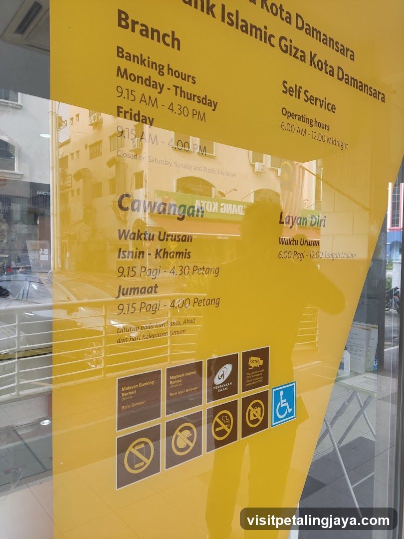 Bank Hours Signage
