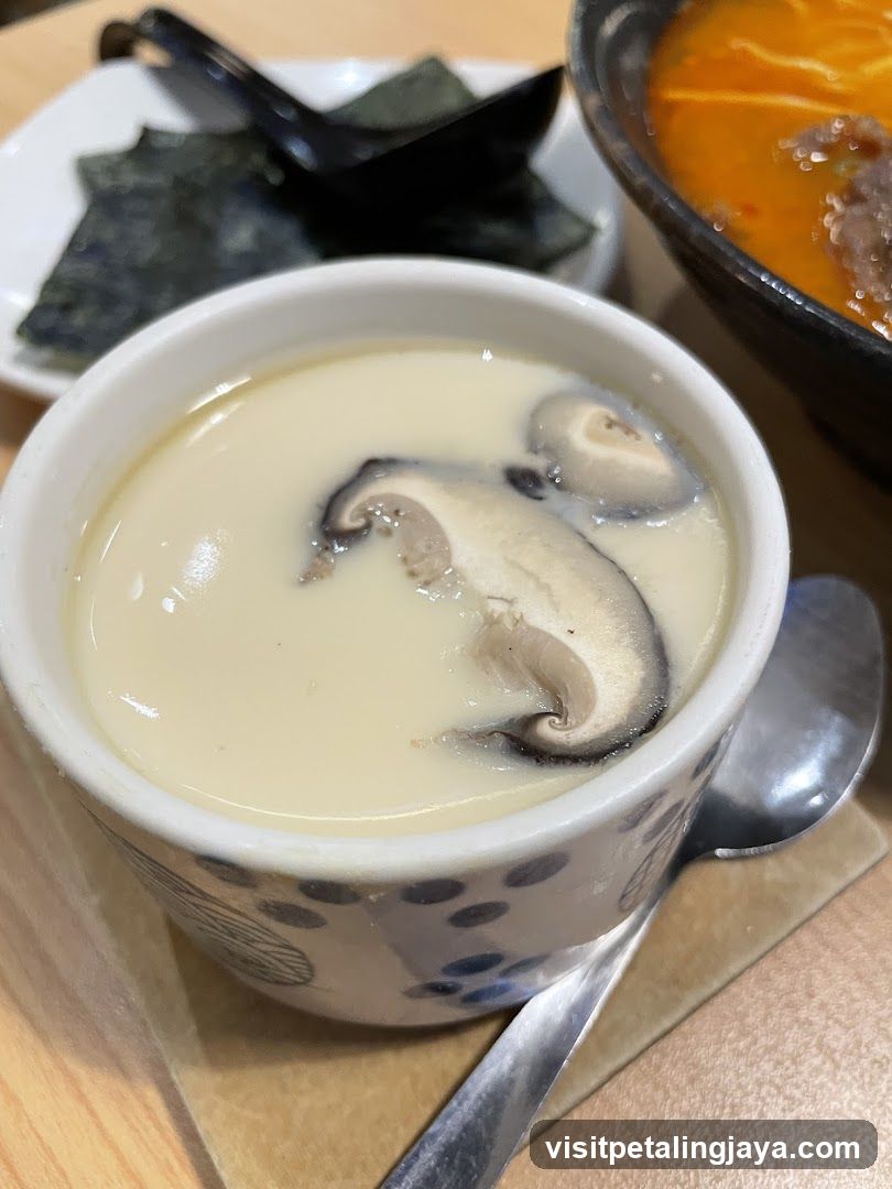 Mushroom Soup with Seaweed