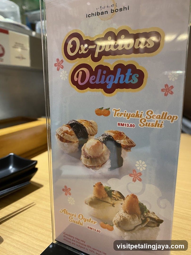 Ox-picious Delights Menu Standee
