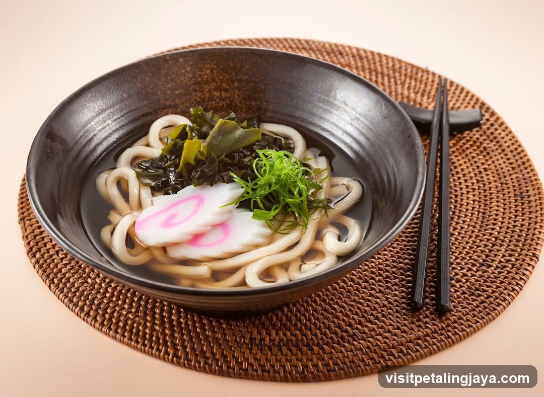 Udon Noodle Bowl with Tofu and Greens