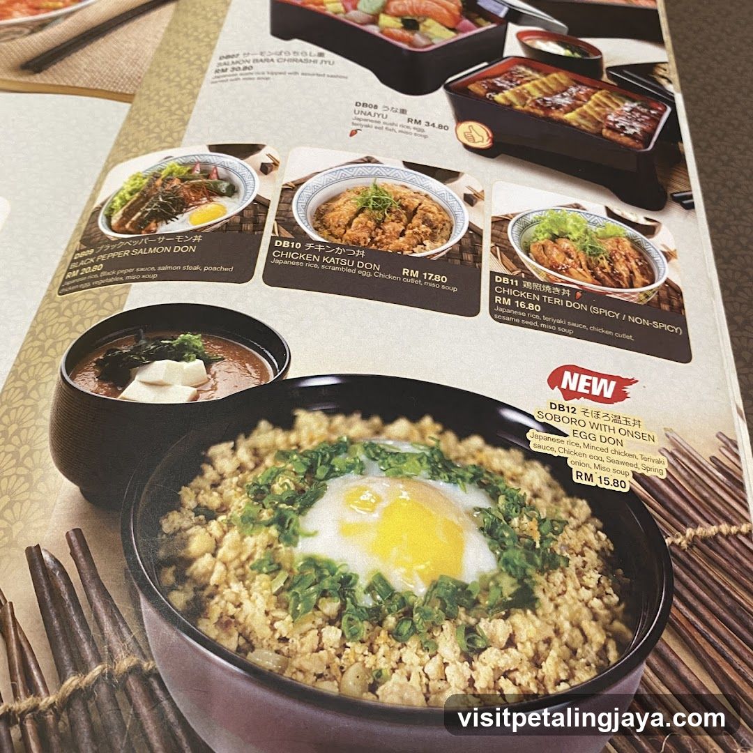 Food Menu Display
